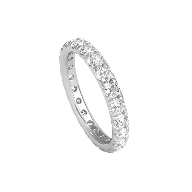 Lab Grown Diamond Comfort Fit Eternity Band in 14K White Gold &#40;2 ct. tw.&#41; – Image 4 of 4