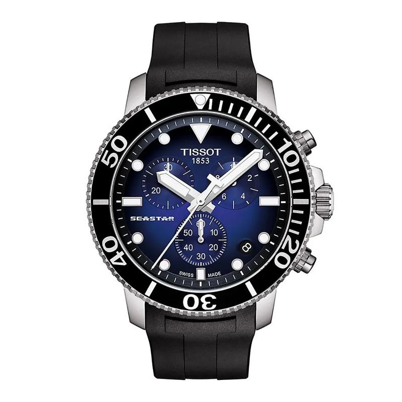 Seastar 1000 Blue Chronograph Men&#39;s Watch – Image 1 of 1