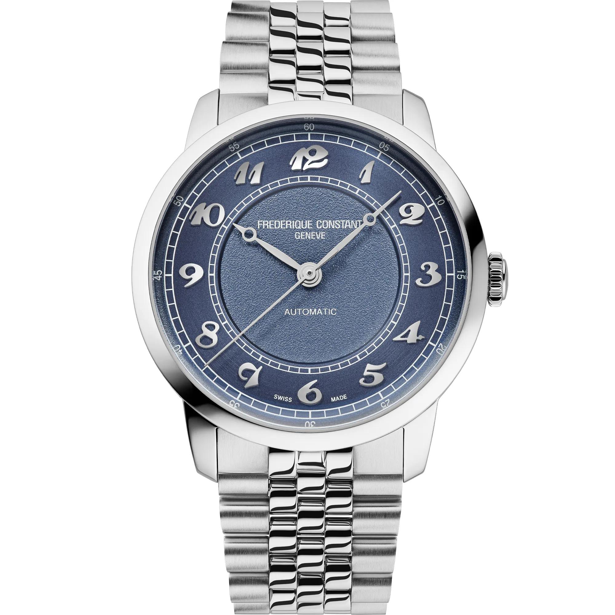Frederique Constant Men's Classics Watch With a Blue Dial and Stainless ...
