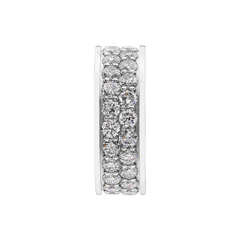 Men&#39;s Lab Grown Diamond Eternity Band in 10K White Gold &#40;5 ct. tw.&#41; – Image 3 of 3