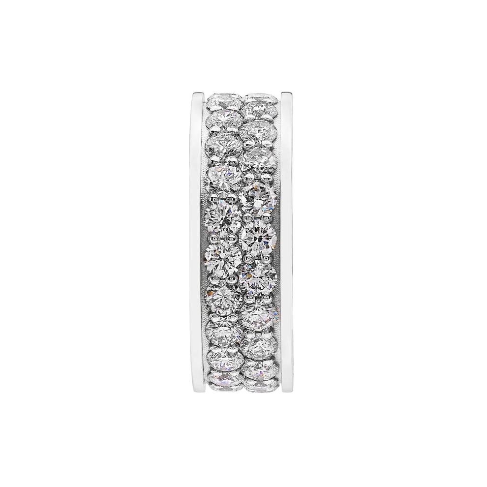 Men's Lab Grown Diamond Eternity Band in 10K White Gold (5 ct. tw.) – Image 3 of 3