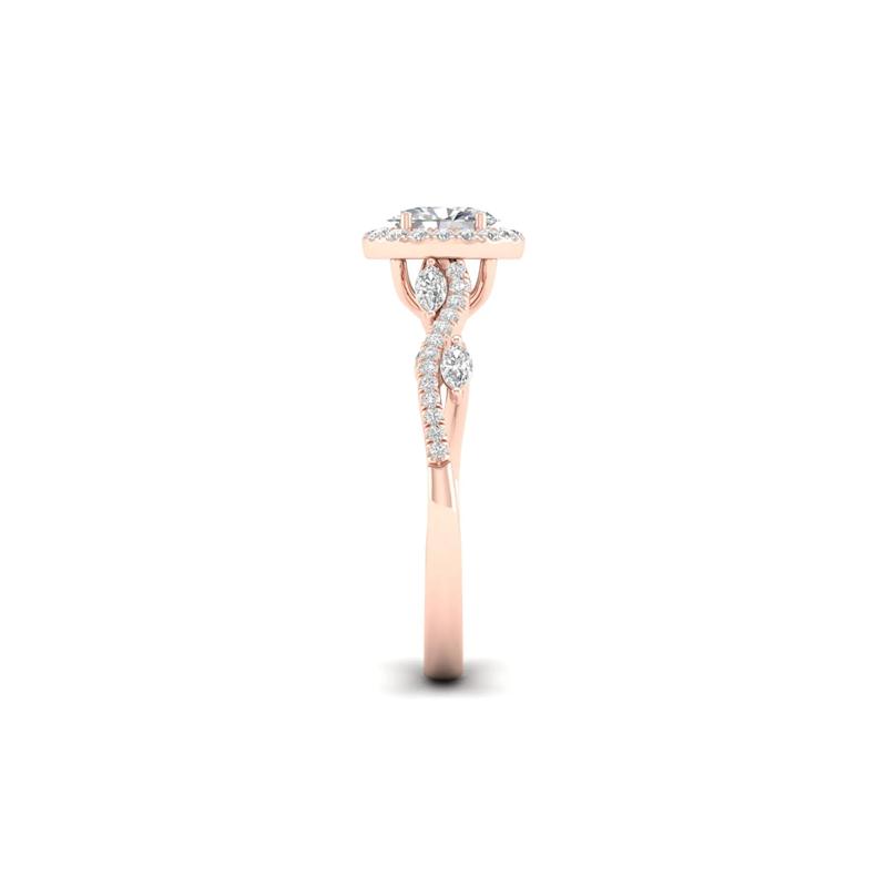 3/4 ct. tw. Diamond Engagement Ring in 14K Rose Gold – Image 3 of 5
