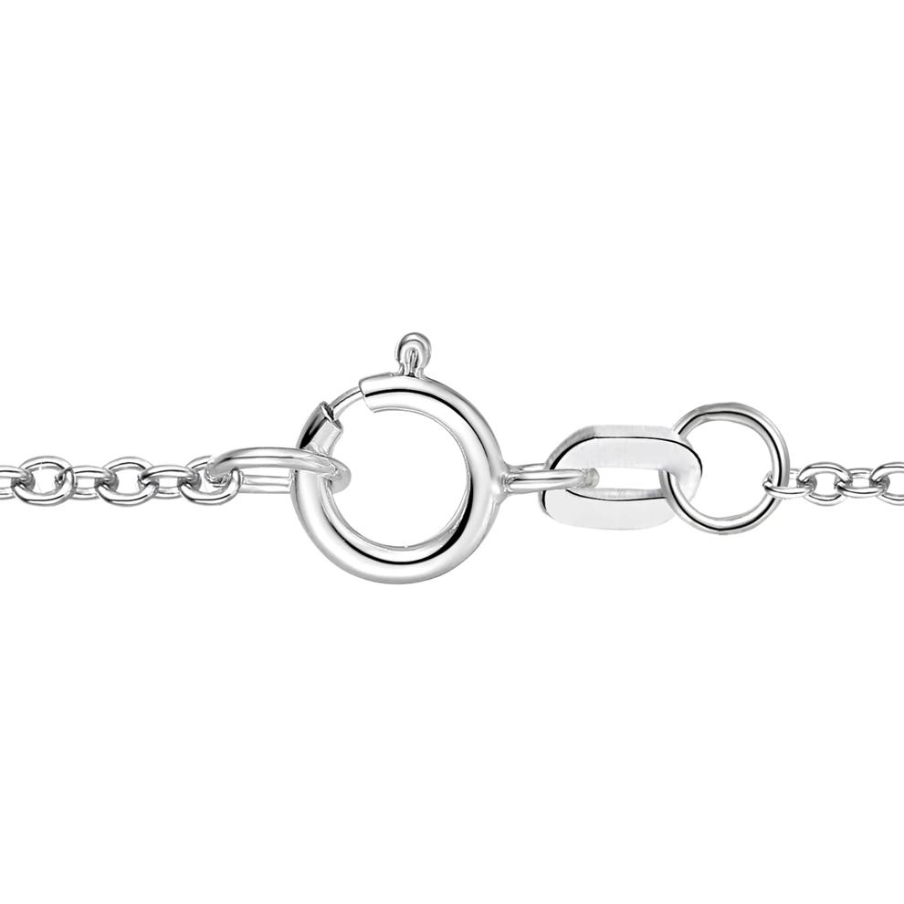 Lab-Created Ruby &amp; Lab-Created White Sapphire Heart Pendant Necklace in Sterling Silver – Image 2 of 4