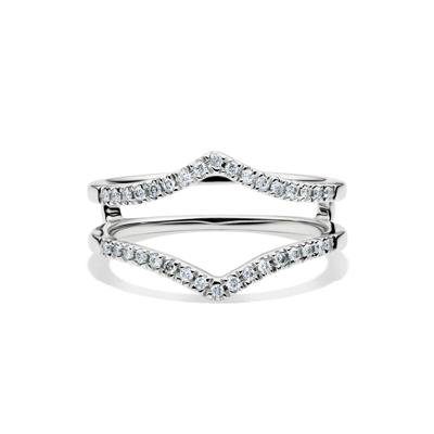 1/5 ct. tw. Diamond Ring Enhancer in 10K White Gold