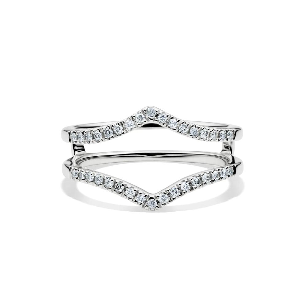 1/5 ct. tw. Diamond Ring Enhancer in 10K White Gold – Image 1 of 5