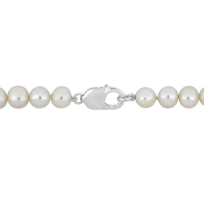 Men&#39;s Off-Round Freshwater Cultured Pearl Bracelet in Sterling Silver – Image 2 of 5