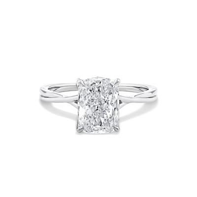 Lab Grown Diamond Elongated Cushion Engagement Ring
