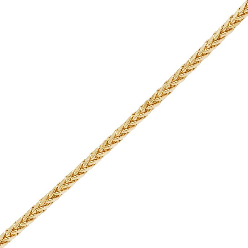 Men&rsquo;s Four-Sided Hollow Franco Chain in 14K Yellow Gold, 3MM, 22&rdquo; – Image 2 of 3