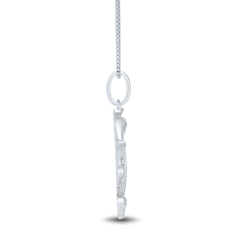 Seahorse Pendant with Diamond Accents in Sterling Silver and 14K Rose Gold – Image 2 of 4