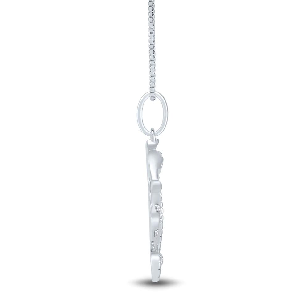 Seahorse Pendant with Diamond Accents in Sterling Silver and 14K Rose Gold – Image 2 of 4