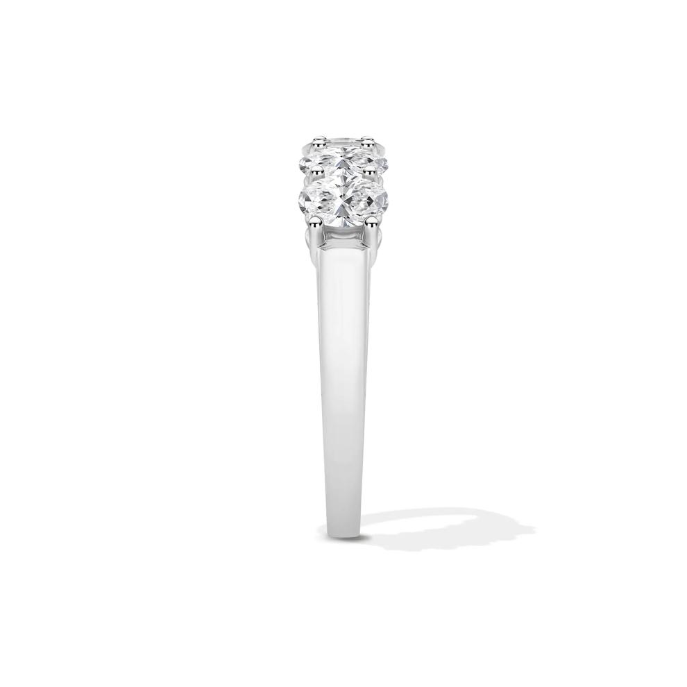 Lab Grown Diamond Five-Stone Anniversary Band in 14K White Gold (1 1/2 ct. tw.) – Image 3 of 4