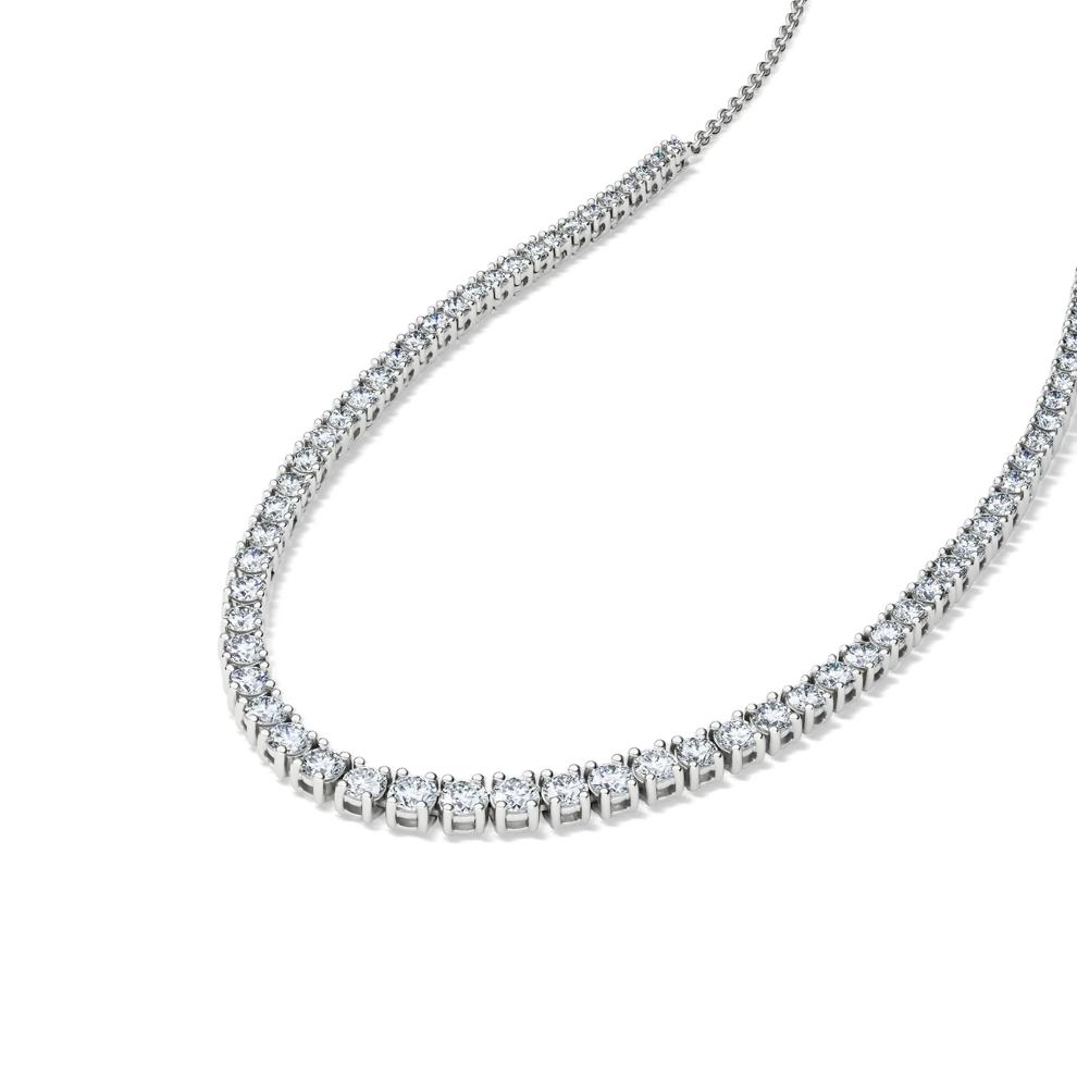 Lab Grown Diamond Necklace in 14K White Gold (5 1/2 ct. tw.) – Image 4 of 4