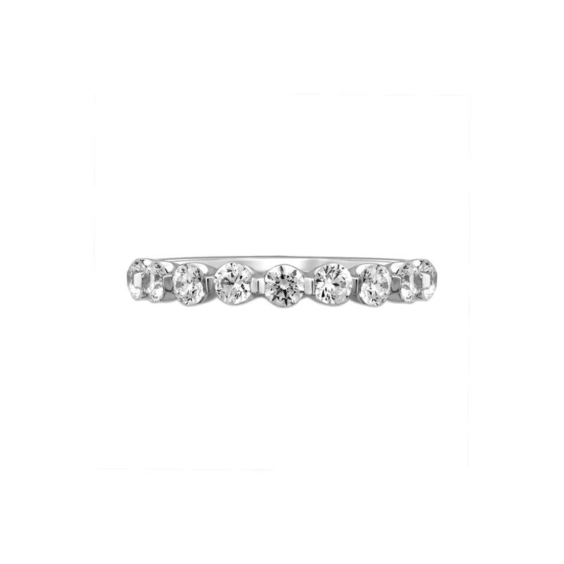 Floating Diamond Anniversary Band in 14K White Gold &#40;1 ct. tw.&#41; – Image 1 of 3