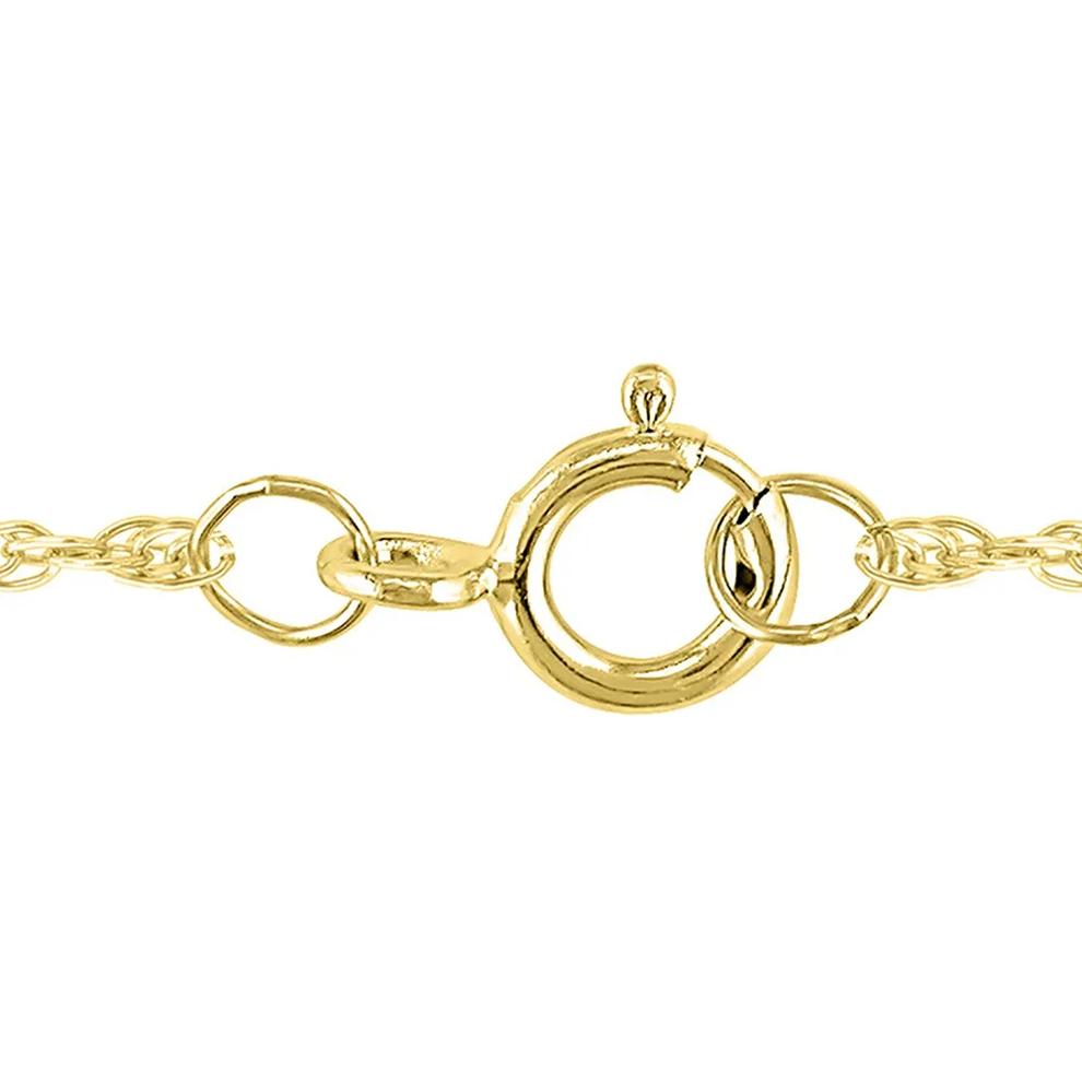 1/10 ct. tw. Diamond Horseshoe Necklace in 10K Yellow Gold – Image 3 of 3