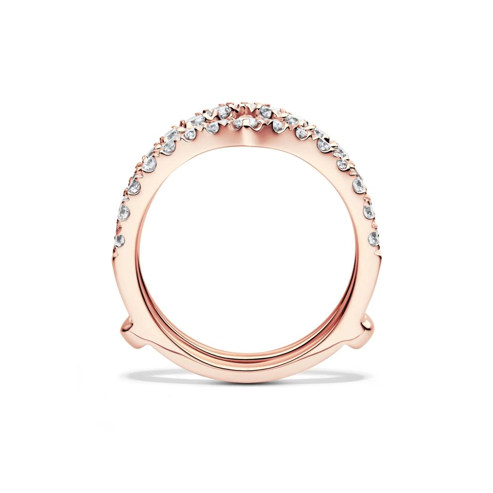 Lab Grown Diamond Chevron Ring Insert in 14K Rose Gold (1 ct. tw.)  – Image 2 of 4