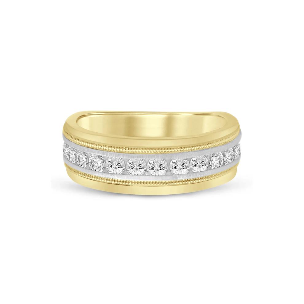Men&rsquo;s Diamond Channel Set Band in 10K Yellow Gold (1 ct. tw.) – Image 1 of 3