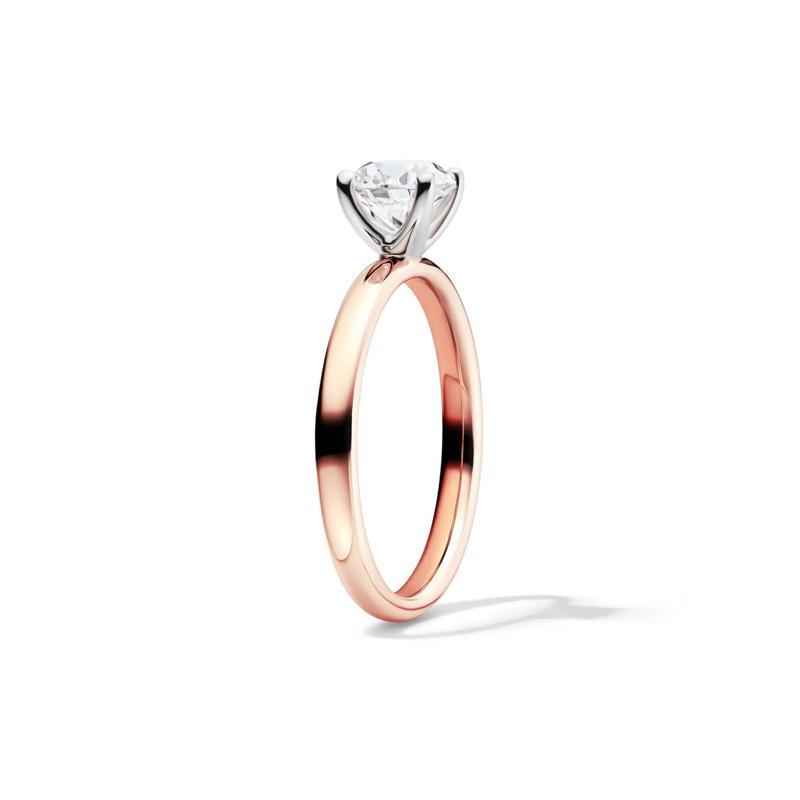 Diamond Round Brilliant Cut Solitaire Engagement Ring in 14K Rose Gold &#40;1 ct.&#41; – Image 3 of 5