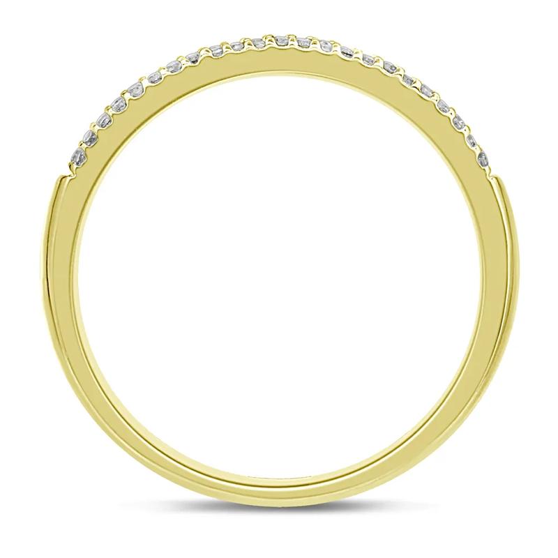 Baguette &amp; Pave Diamond Wedding Band &#40;1/4 ct. tw.&#41; – Image 2 of 3