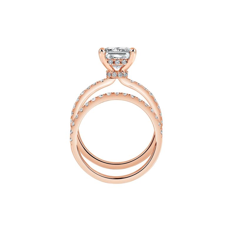 Charlotte Lab Grown Diamond Engagement Ring in 14K Rose Gold &#40;2 3/4 ct. tw.&#41; – Image 2 of 4