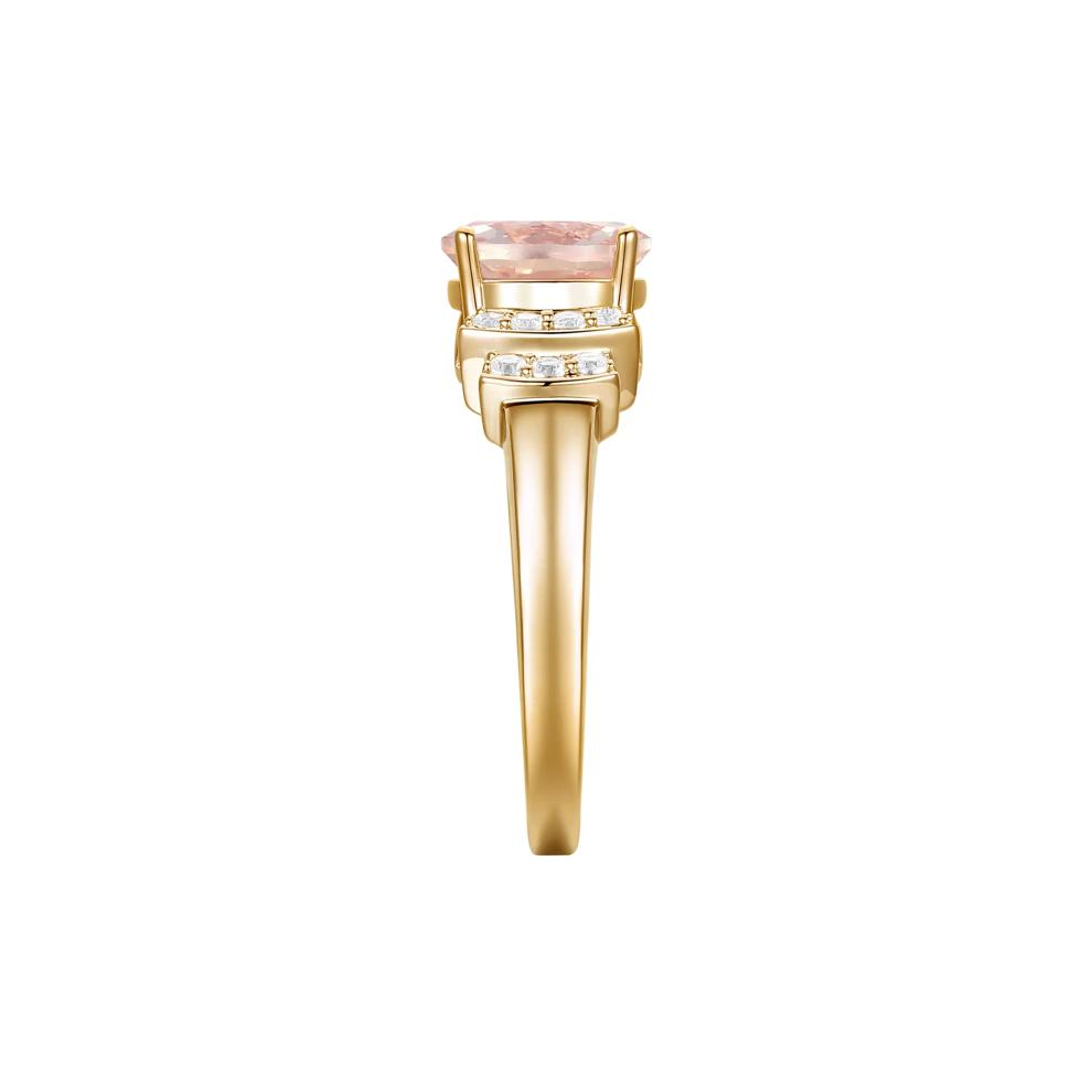 Morganite and Diamond Ring in 14K Yellow Gold (1/5 ct. tw.) – Image 3 of 3