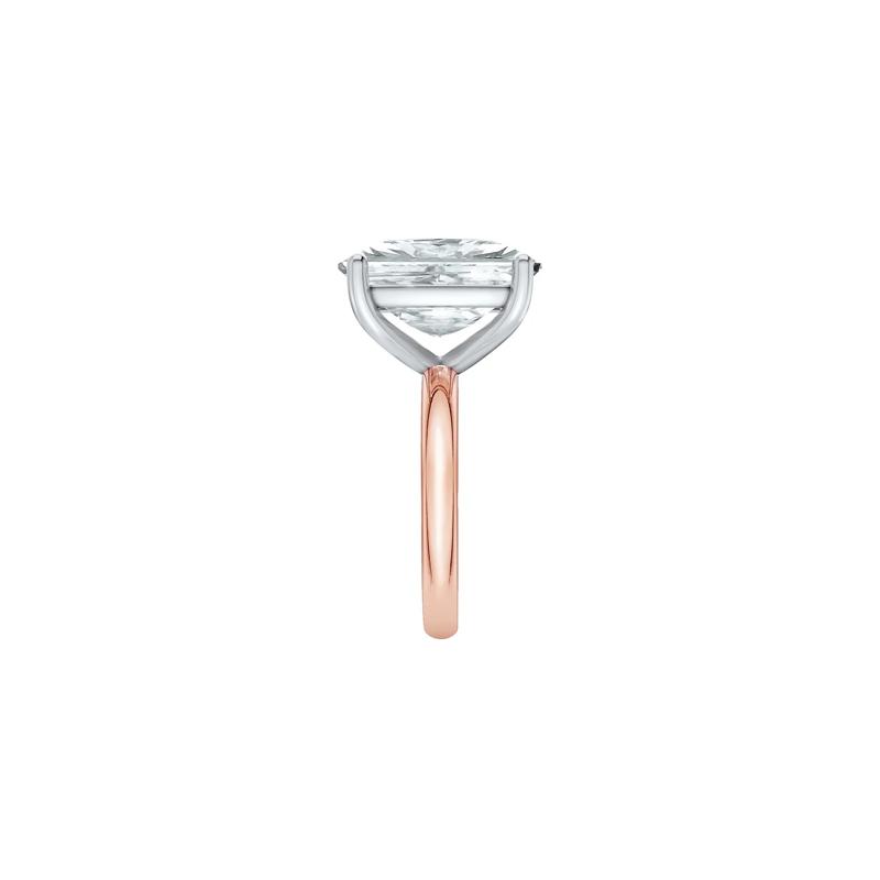 Lab Grown Diamond Elongated Cushion-Cut Engagement Ring in 14K Rose and White Gold &#40;9 ct. tw.&#41; – Image 3 of 4