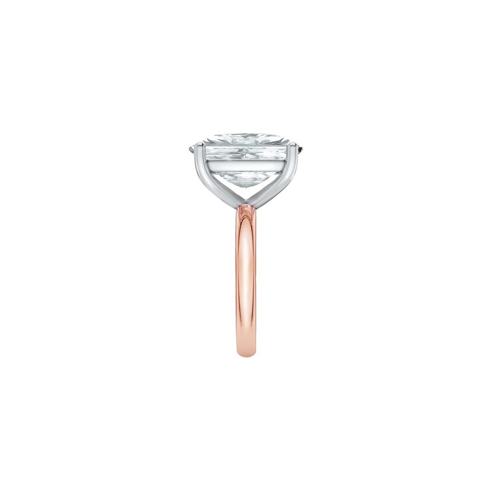 Lab Grown Diamond Elongated Cushion-Cut Engagement Ring in 14K Rose and White Gold (9 ct. tw.) – Image 3 of 4