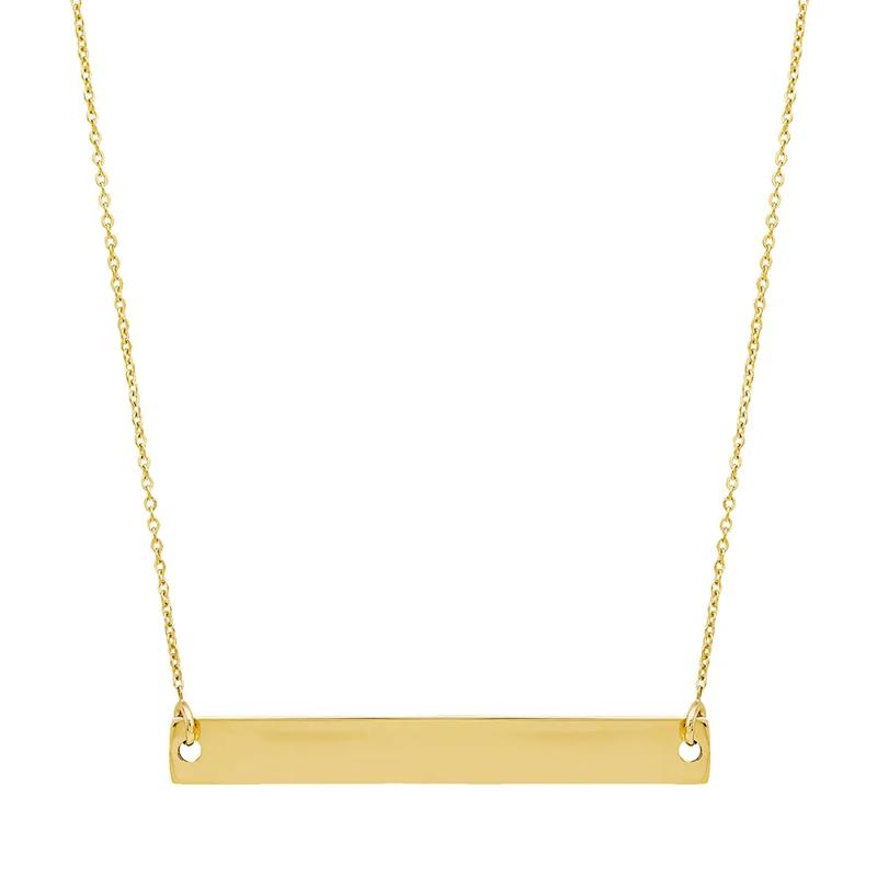 Bar Necklace in 14K Yellow Gold – Image 1 of 2
