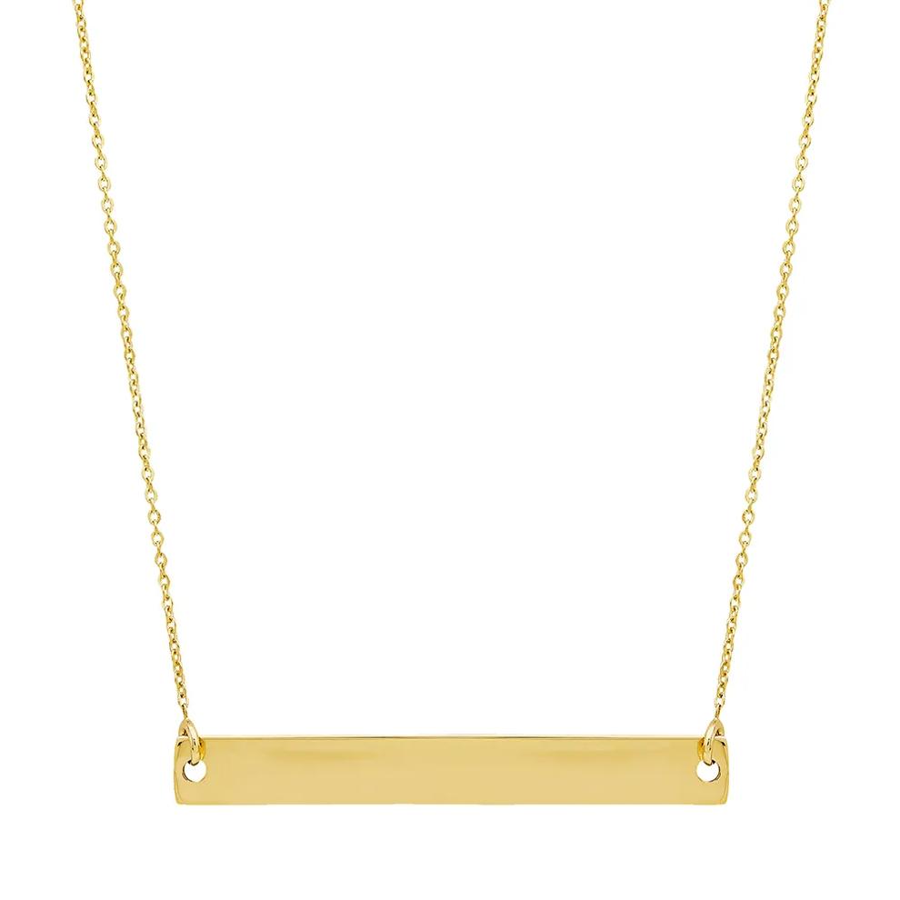 Bar Necklace in 14K Yellow Gold – Image 1 of 2