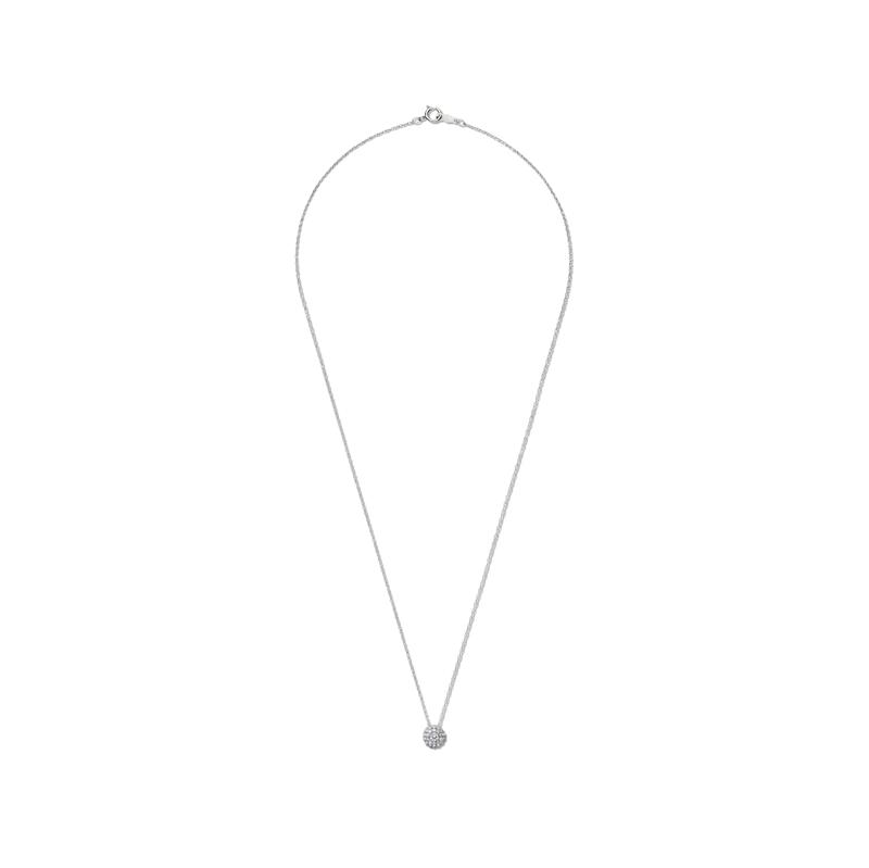 Lab Grown Diamond Double Halo Pendant in 14K White Gold &#40;1/4 ct. tw.&#41; – Image 2 of 4