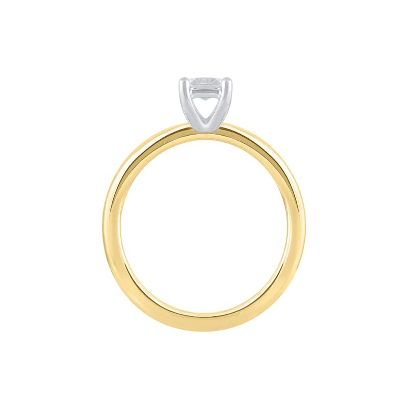 Lab Grown Diamond Emerald-Cut Solitaire Ring in 14K Yellow Gold (1 ct.) – Image 2 of 4