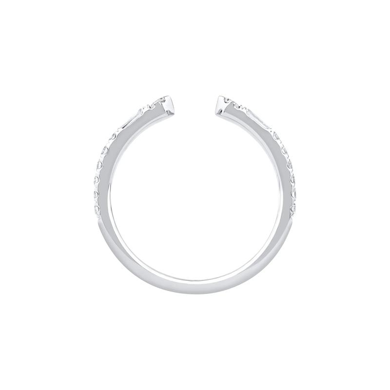 Lab Grown Diamond Open Anniversary Band in 14K White Gold &#40;1/3 ct. tw.&#41; – Image 2 of 3