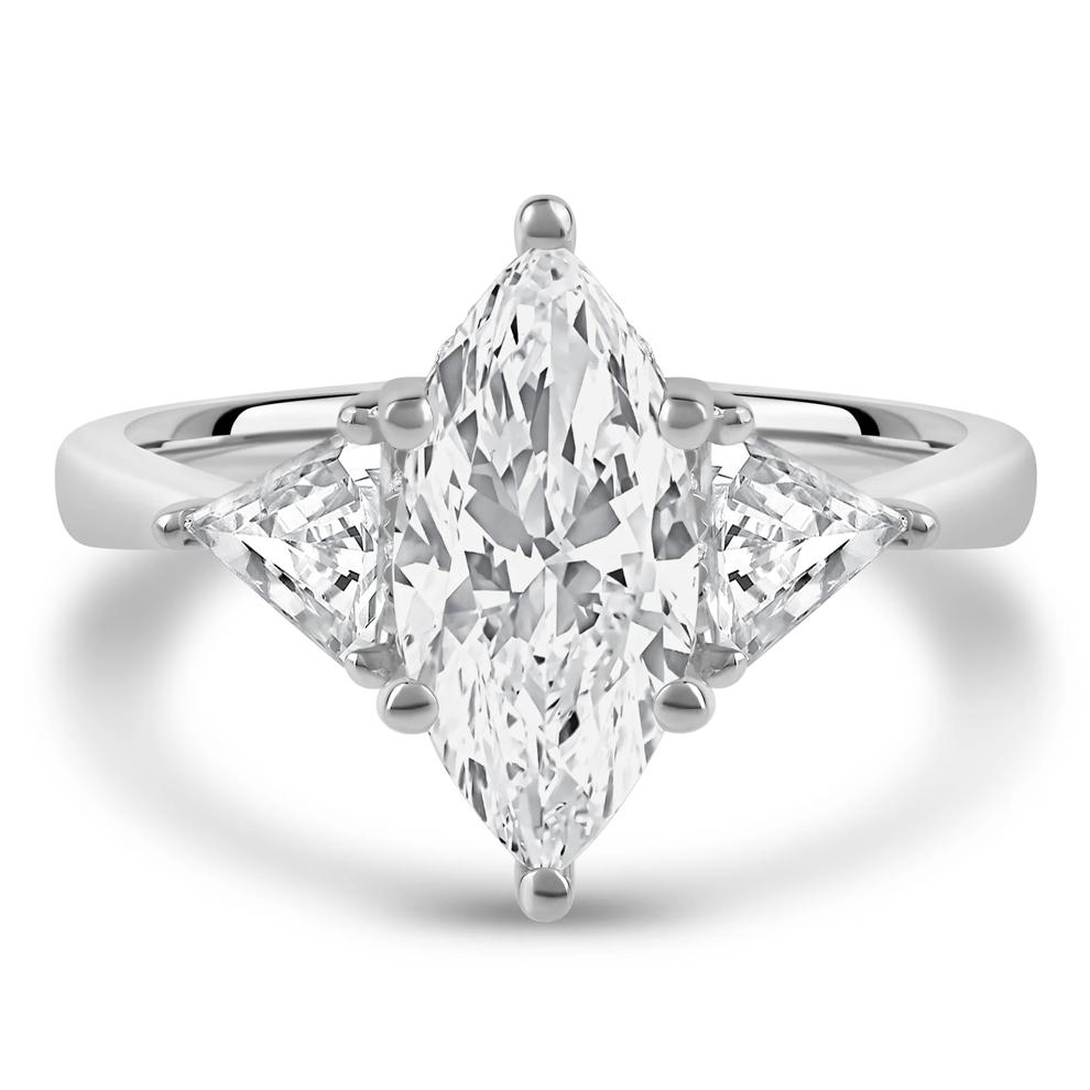 Lab Grown Diamond Emma Marquise Engagement Ring in Platinum (2 1/2 ct. tw.) – Image 1 of 4