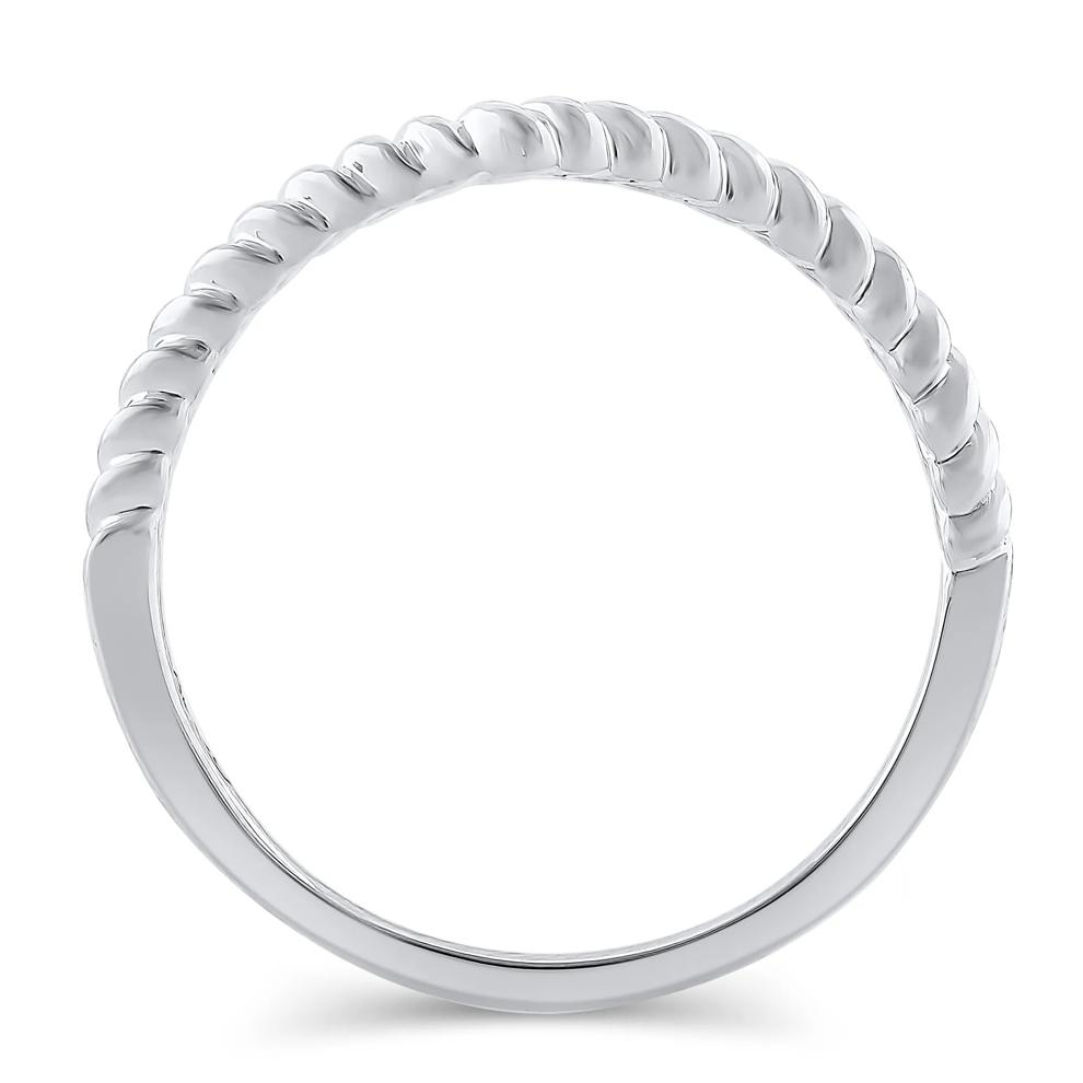 Chevron Twist Band in 14K White Gold – Image 2 of 3