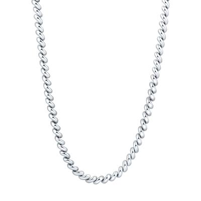 San Marco Chain Necklace in Sterling Silver, 3.2MM, 18"