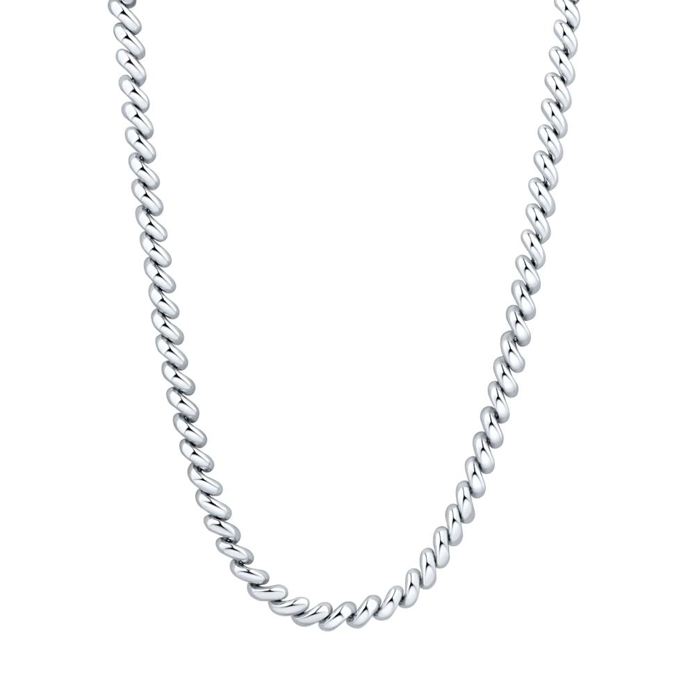 San Marco Chain Necklace in Sterling Silver, 3.2MM, 18" – Image 1 of 3