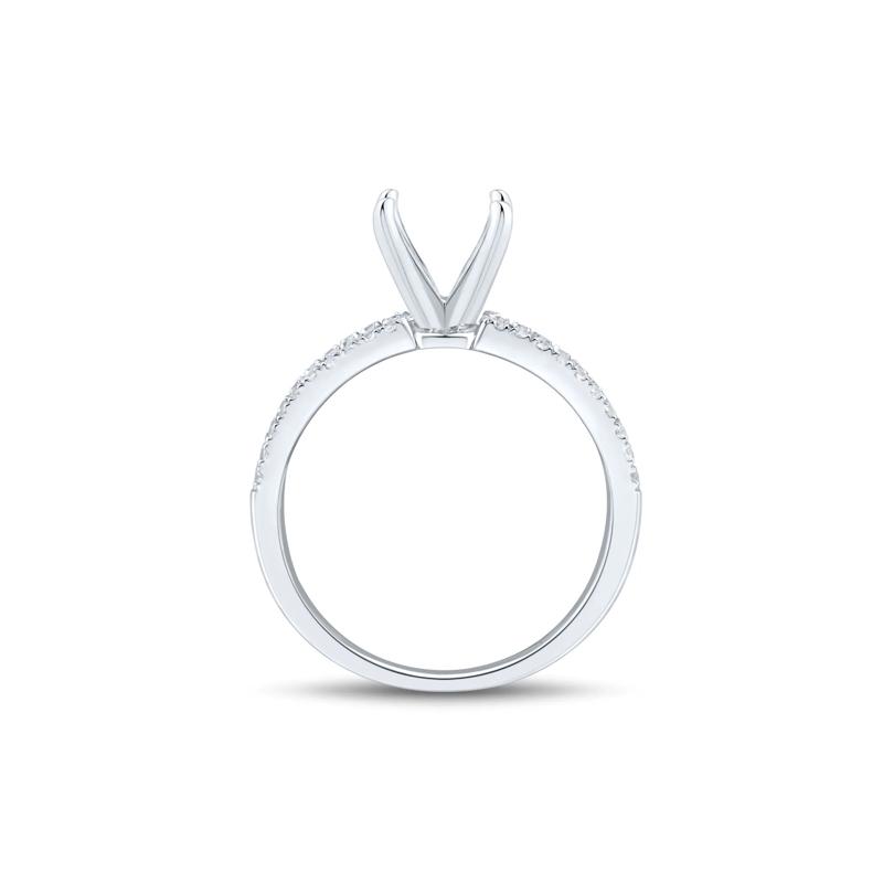 Lab Grown Diamond Semi-Mount Engagement Ring in 14K White Gold &#40;1 ct. tw.&#41; &#40;Setting Only&#41; – Image 5 of 6