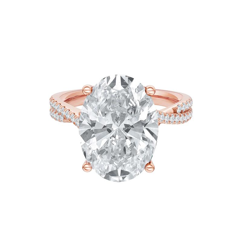 Lab Grown Diamond Engagement Ring in 14K Rose Gold (6 1/3 ct. tw.) – Image 1 of 1