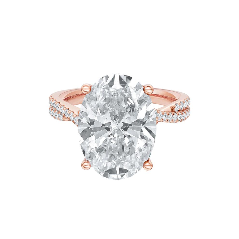 Lab Grown Diamond Engagement Ring in 14K Rose Gold (6 1/3 ct. tw.) – Image 1 of 1