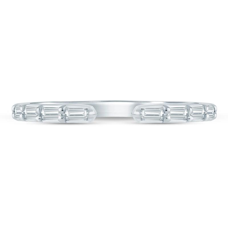 Lab Grown Diamond Baguette Open Band in 14K White Gold &#40;1/5 ct. tw.&#41; – Image 1 of 3