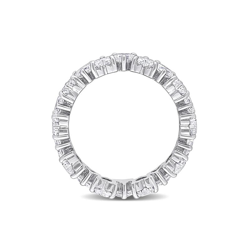 Heart-Shaped Lab-Created Moissanite Ring in Sterling Silver &#40;3 3/8 ct. dew&#41; – Image 2 of 7