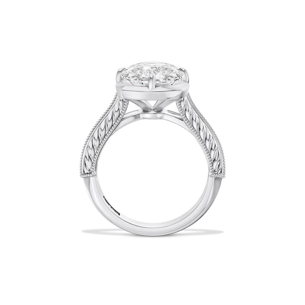 Lana Lab Grown Diamond Elongated Cushion-Cut Solitaire Engagement Ring in Platinum (5 ct.) – Image 2 of 4