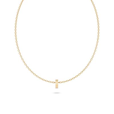 Men's Hex Nut Pendant Necklace in Sterling Silver & 18K Gold Vermeil