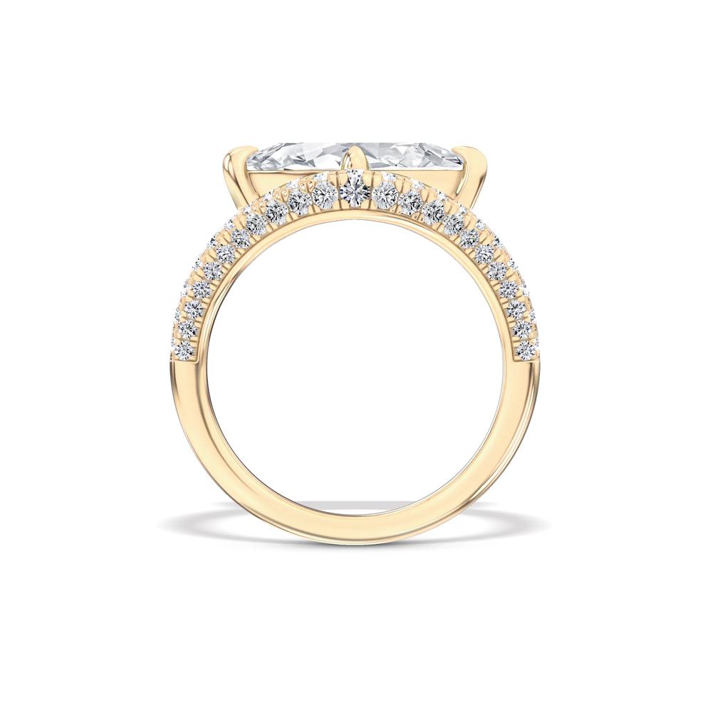 Lab Grown Diamond Marquise Engagement Set in 14K Yellow Gold (2 5/8 ct. tw.) – Image 2 of 6