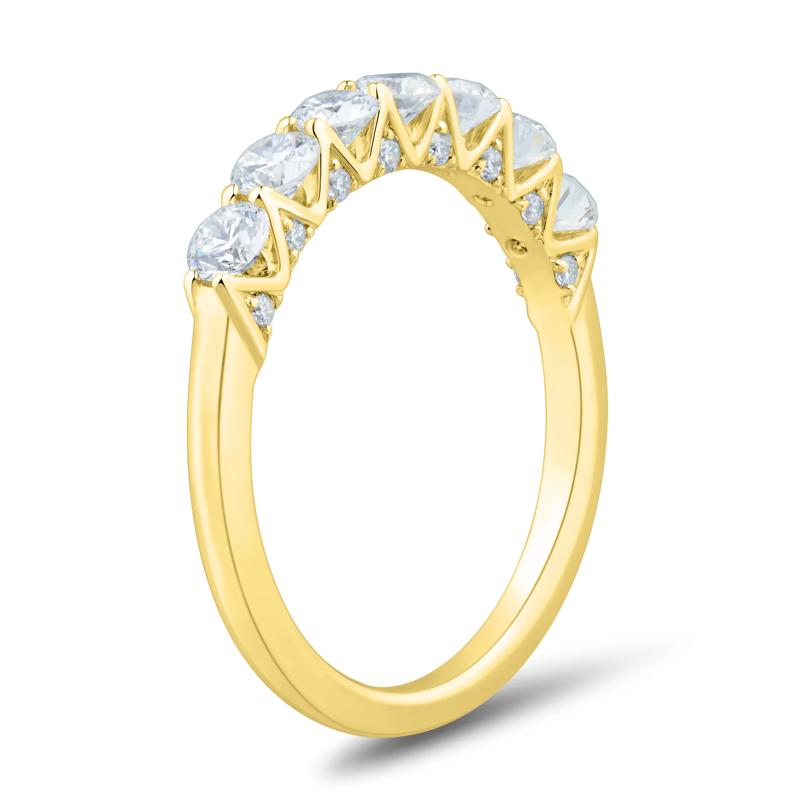 Lab Grown Diamond Seven-Stone Band in 14K Yellow Gold &#40;1 ct. tw.&#41;  – Image 5 of 6