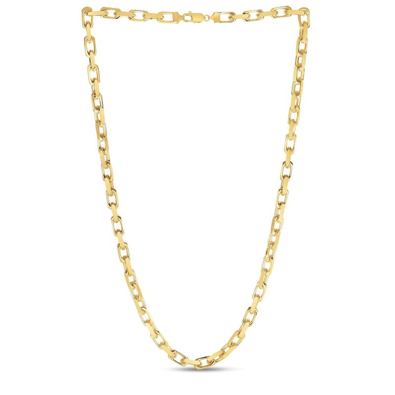 Solid French Cable Link Chain in 14K Yellow Gold, 24&quot; – Image 2 of 3