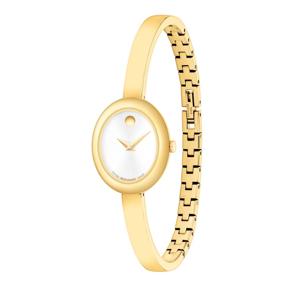 Ladies' Museum Bangle Watch in Gold-Tone Stainless Steel, 26MM – Image 2 of 3