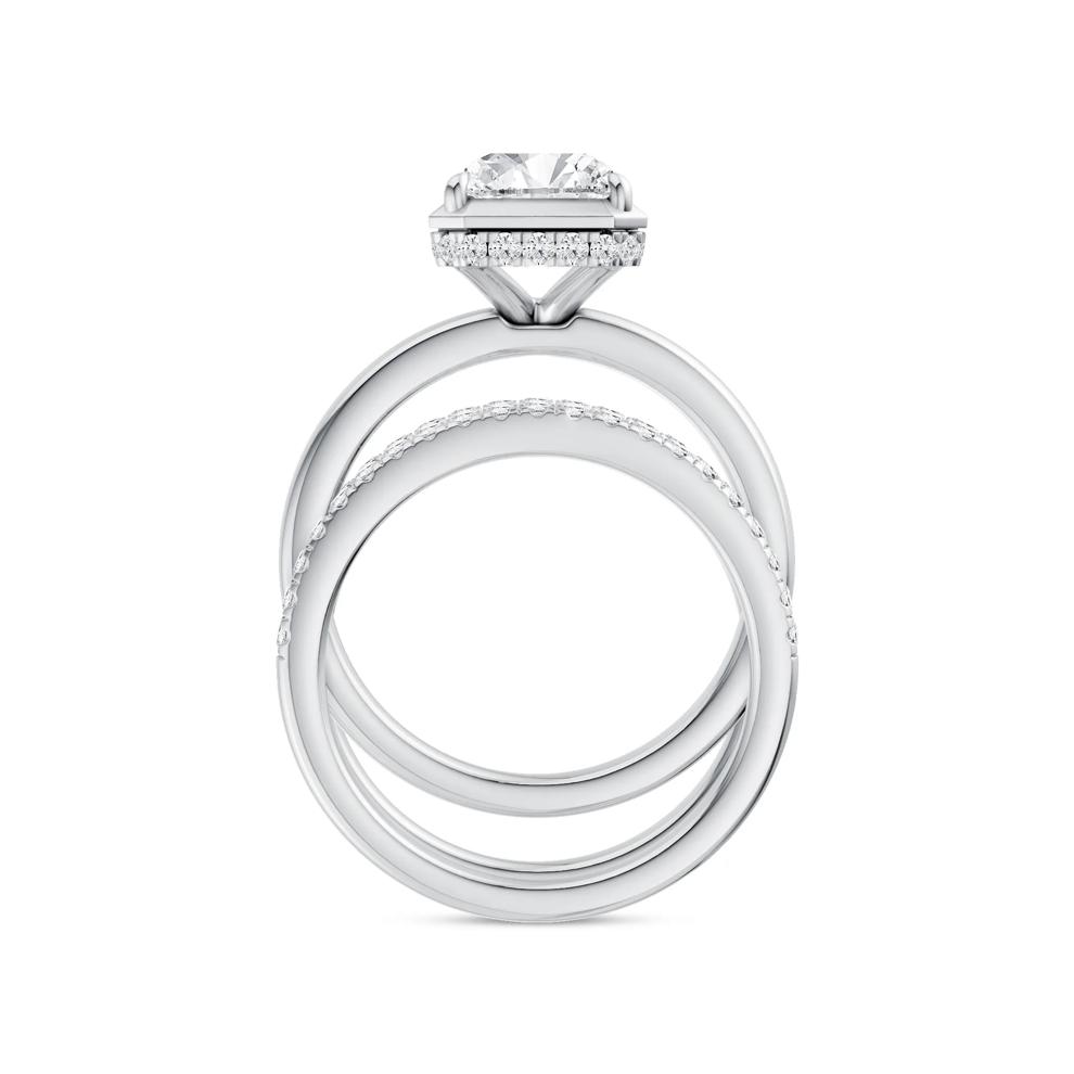 Madison Lab Grown Diamond Radiant-Cut Engagement Set in Platinum (3 ct. tw.) – Image 2 of 5