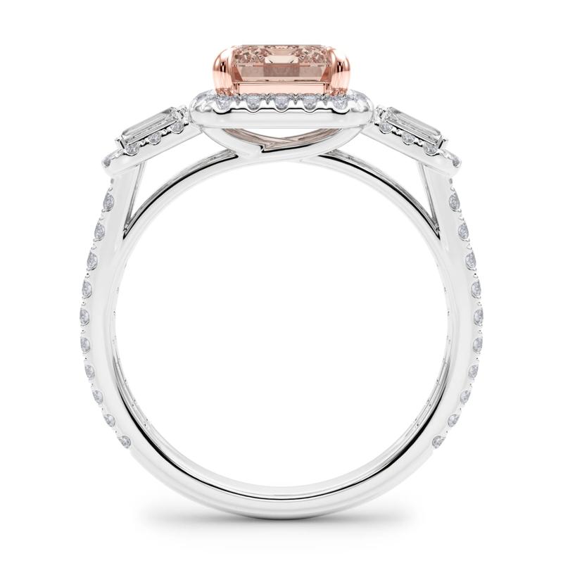 Lab Grown Pink Diamond Engagement Ring in 14K White Gold (3 ct. tw.) – Image 2 of 4