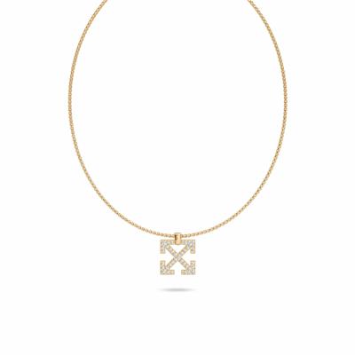 Men's Lab Grown Diamond Arrow Design Pendant Necklace in 18K Gold Vermeil (1 1/3 ct. tw.)