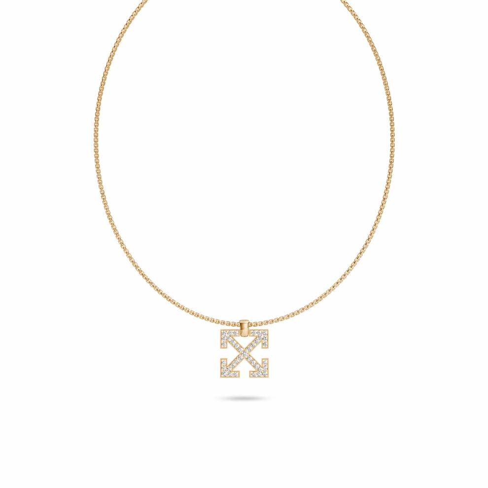 Men's Lab Grown Diamond Arrow Design Pendant Necklace in 18K Gold Vermeil (1 1/3 ct. tw.) – Image 1 of 4